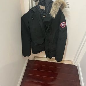 Canada goose montebello parka with hood trim